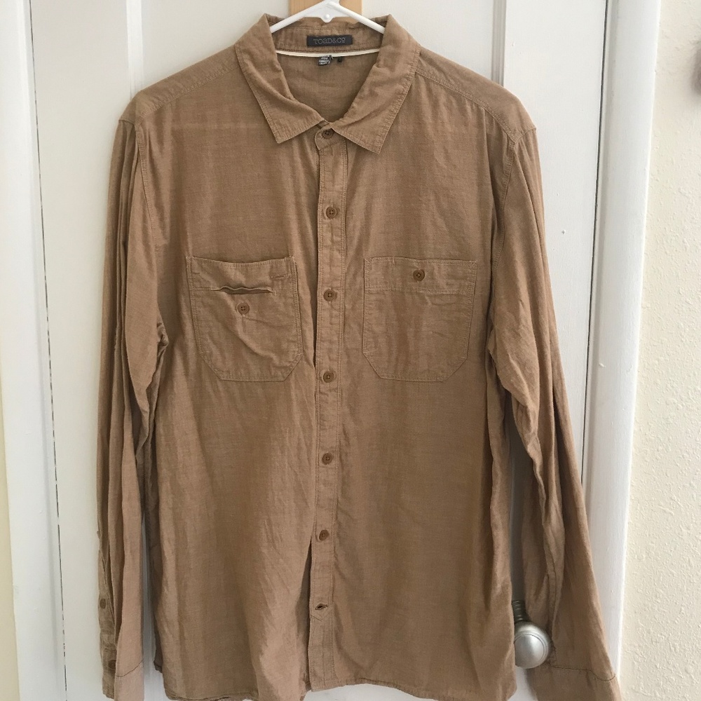 Men's Linen Button Down Shirt